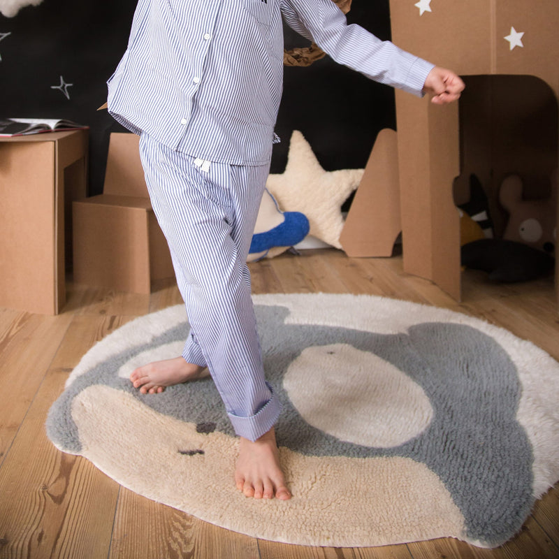 Waschbarer Wollteppich “Astromouse” 100 cm