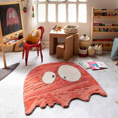 Waschbarer Wollteppich “Ghosty” 100 x 100 cm