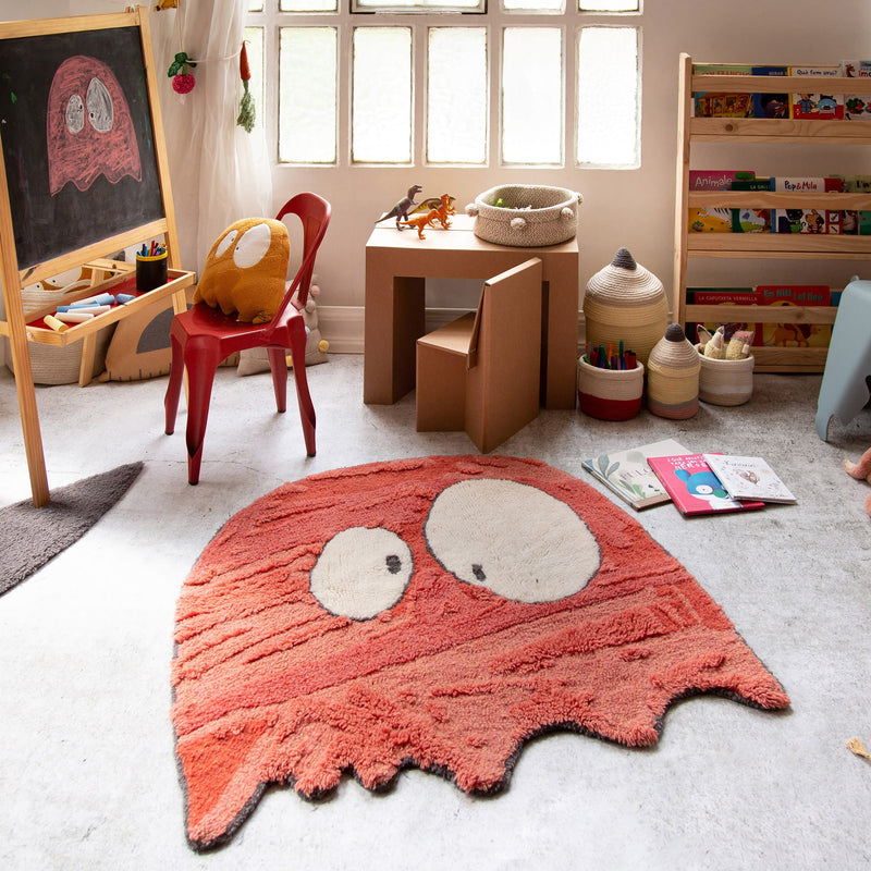 Waschbarer Wollteppich “Ghosty” 100 x 100 cm