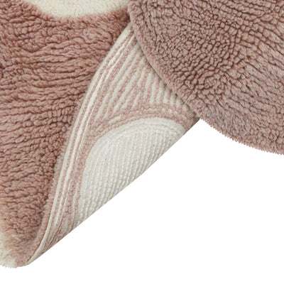 Waschbarer Wollteppich “Miss Mighty Mouse” 100 x 120 cm