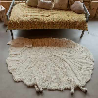 Waschbarer Wollteppich “Pink Nose Sheep” 120 x 170 cm