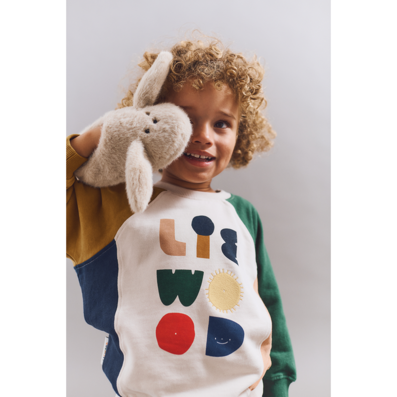 Sweatshirt "Aude Liewood characters / Golden caramel multi mix"