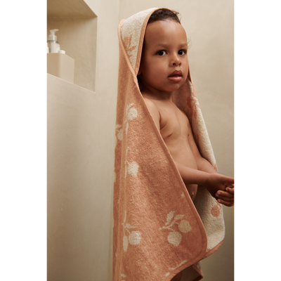 Babyhandtuch mit Kapuze “Alba Peach / Sea shell"