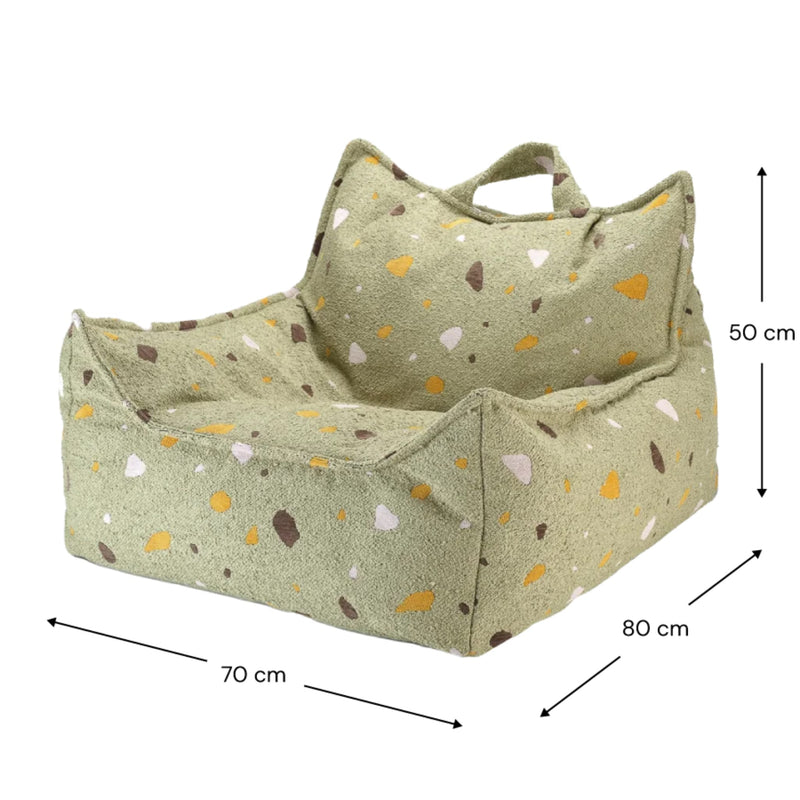 Sitzsack Sessel "Terrazzo Moss"