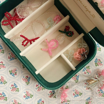 Schmuckkästchen aus Samt "All I Wish"