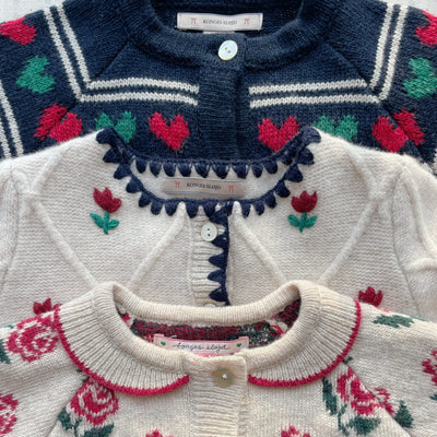 Strick-Cardigan für Mädchen "Belou Heart"