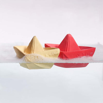 Badespielzeug “Origami Boat Pink”