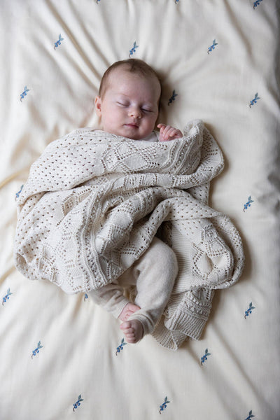 Babybettwäsche “GOTS - Blueberries"  70 x 100 cm