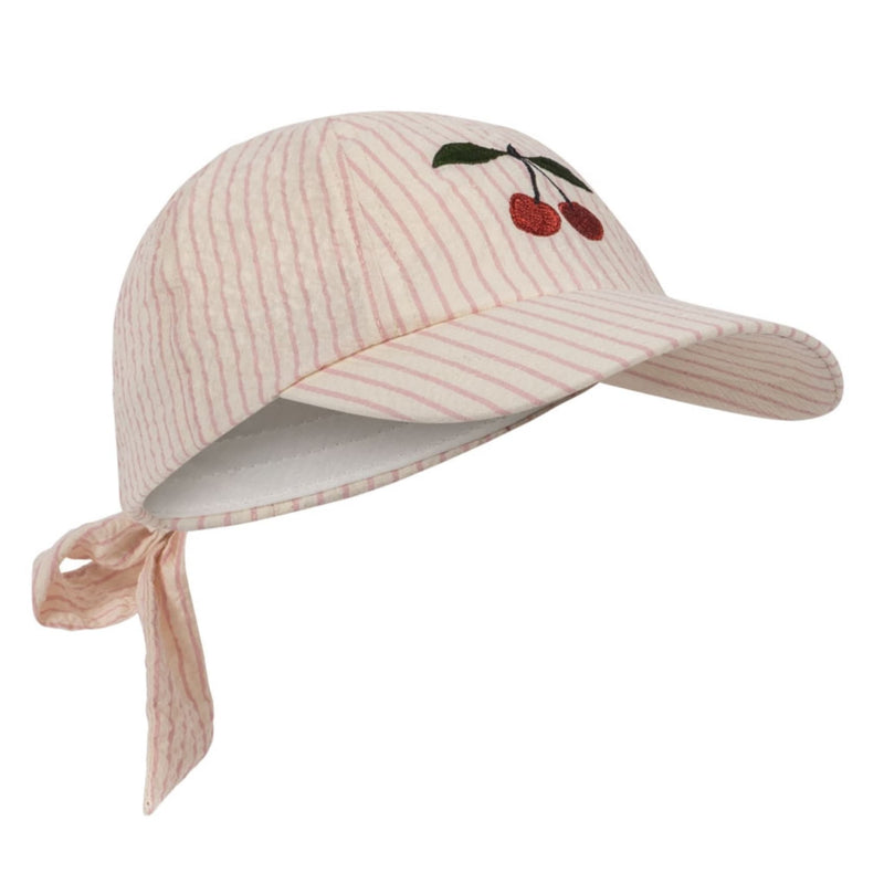 Kinder-Kappe "Ellie Bow Peony Stripe"