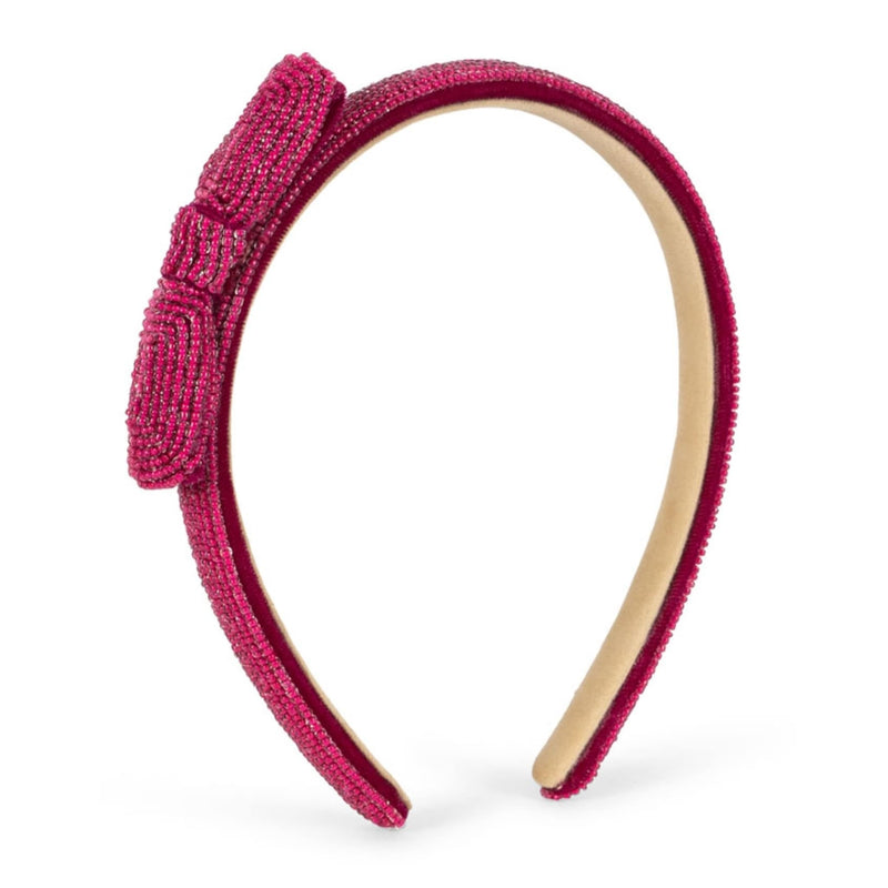 Haarreif “Pearl Ribbon Sangria"
