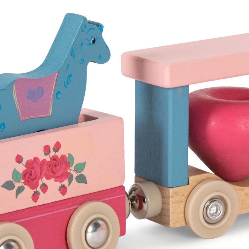 Einhorn-Holzzug "Pink"