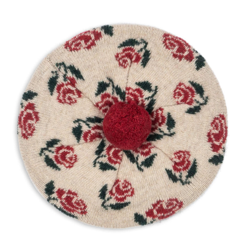 Kinder-Baskenmütze “Belou Rose"