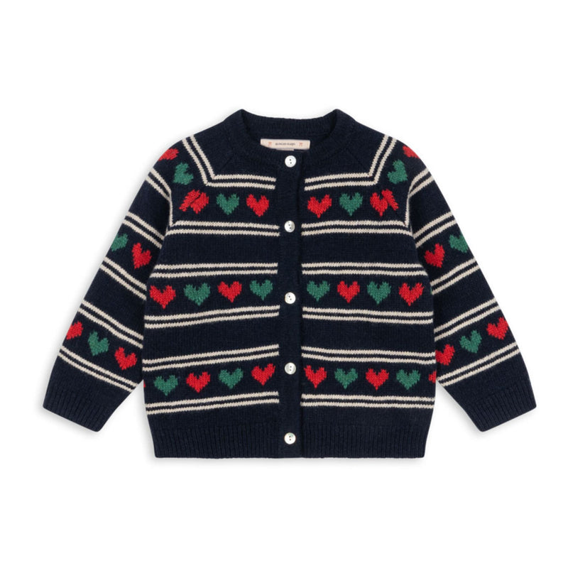 Strick-Cardigan für Mädchen "Belou Heart"