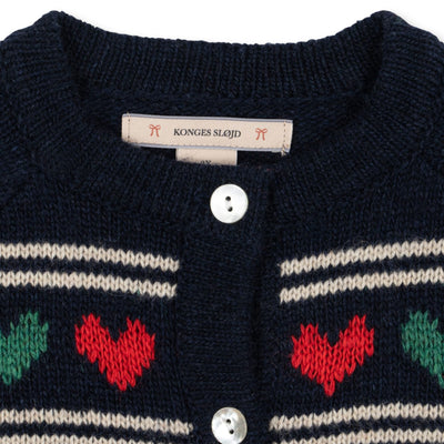 Strick-Cardigan für Mädchen "Belou Heart"