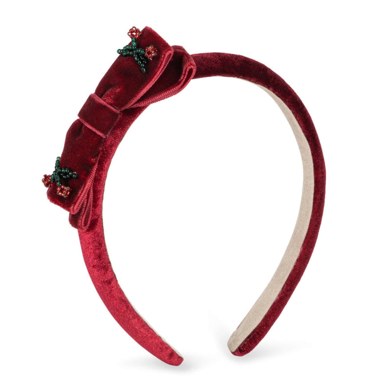 Samt-Haarreif "Juliette Bow Rio Red"