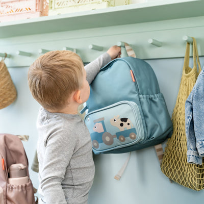 Kinderrucksack “Tiny Farm Blue"