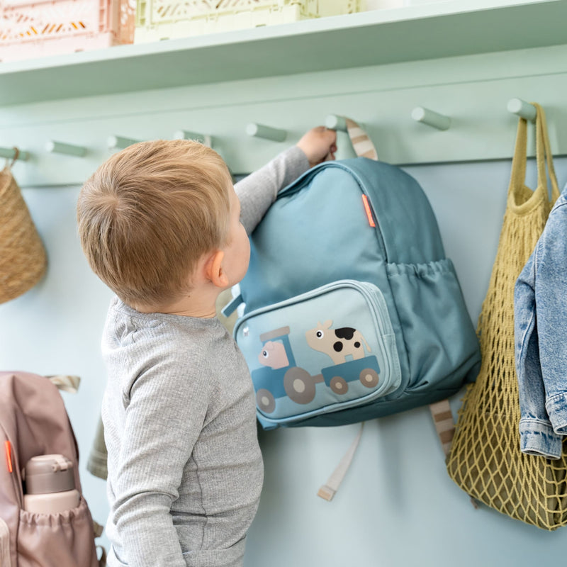 Kinderrucksack “Tiny Farm Blue"