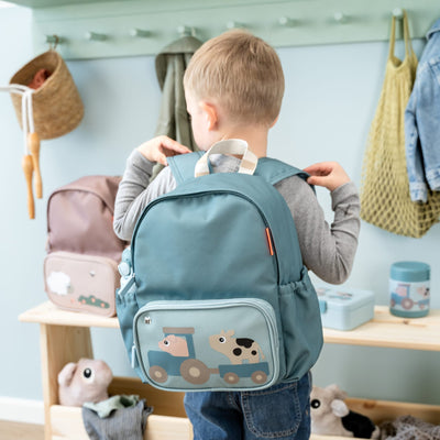 Kinderrucksack “Tiny Farm Blue"