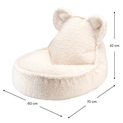 Teddy Sitzsack "Cream White"