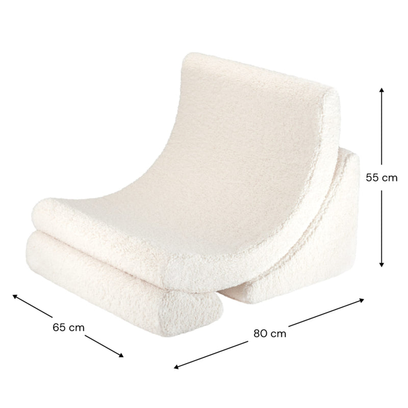 Kindersessel Moon "Cream White"