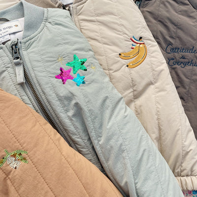 Kinder-Bomberjacke “Juno Travertine"