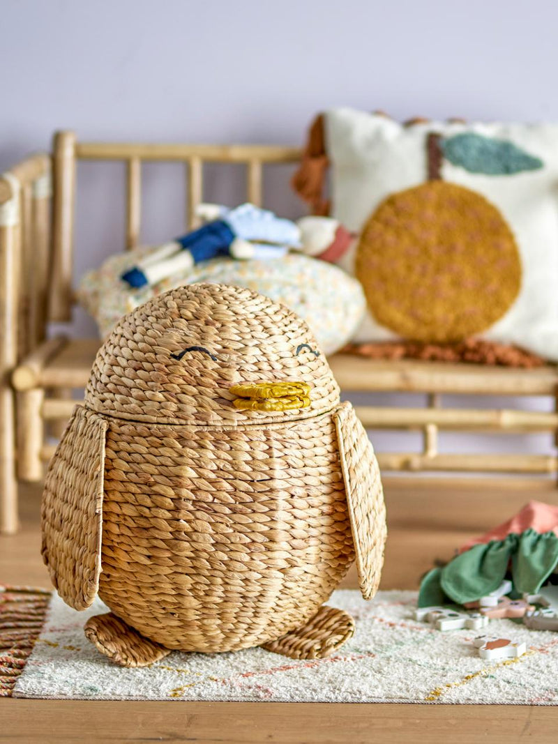Aufbewahrungskorb mit Deckel für Kinderzimmer “Pingo Nature”