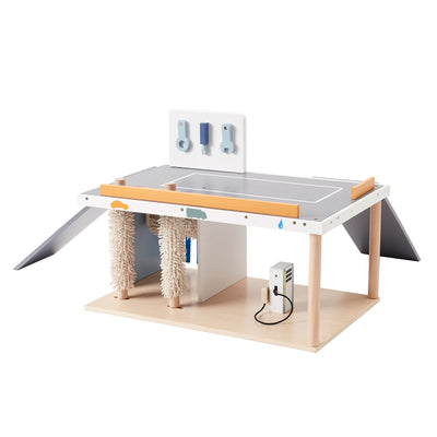 Autowerkstatt “Aiden” mit Waschanlage aus Holz