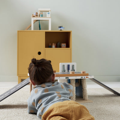 Autowerkstatt “Aiden” mit Waschanlage aus Holz