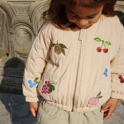 Kinder-Bomberjacke “Juno Sequin Frappé"