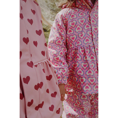 Regenbekleidungsset für Kinder "Palme Felice Rose"