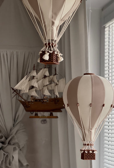 Heißluftballon “Beige / Vanille“ M