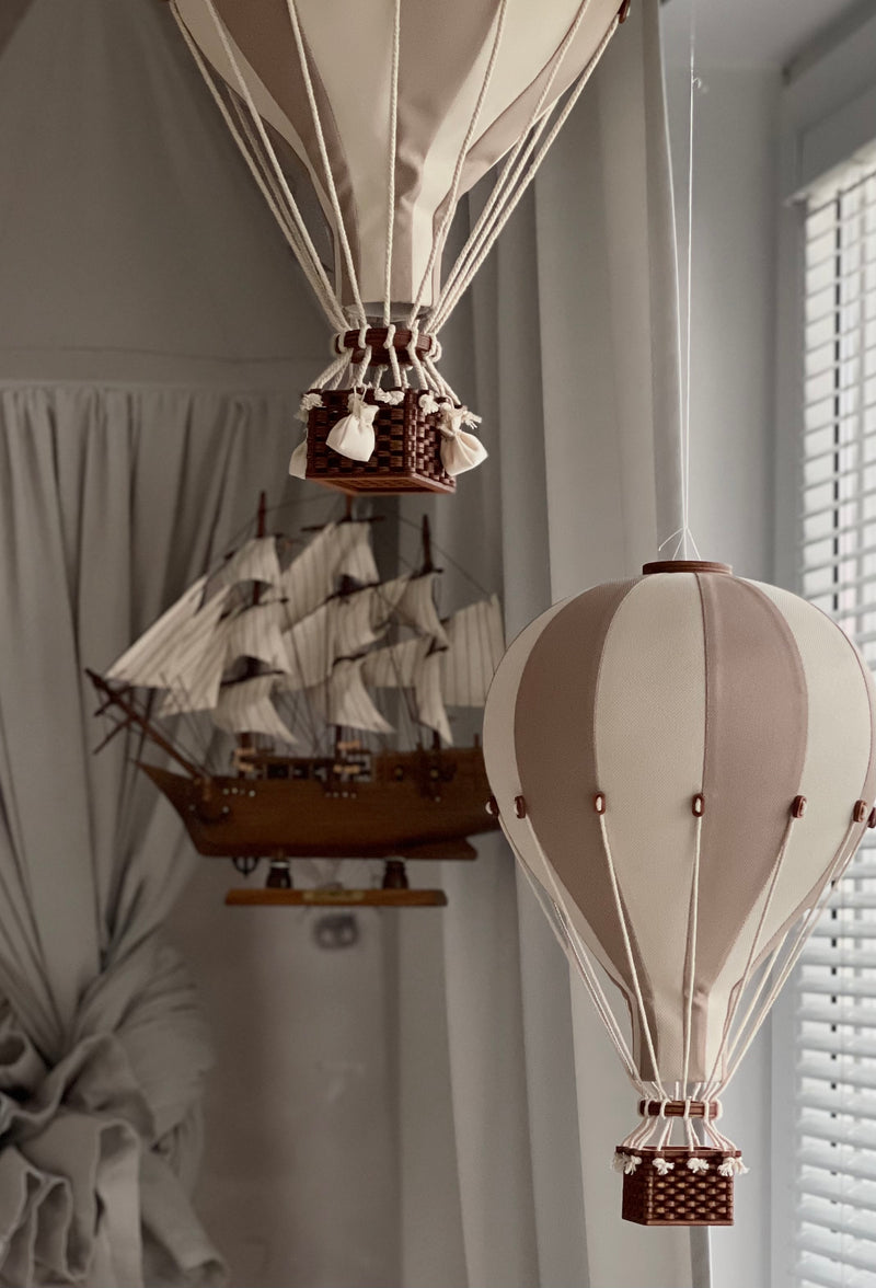 Heißluftballon “Beige / Vanille“ M