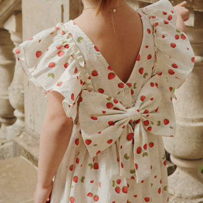 Kleid für Mädchen "Evia Bow Marmelade"