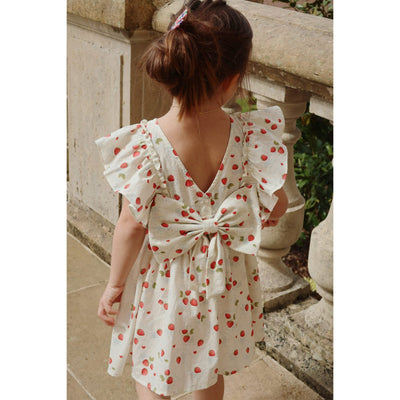 Kleid für Mädchen "Evia Bow Marmelade"