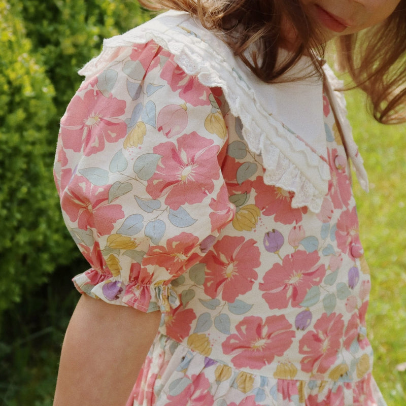 Blouse"Coeur Fleur Anglaise"