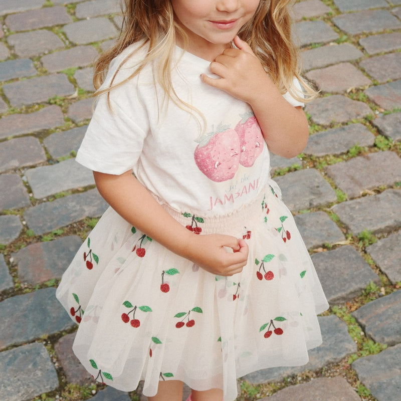 Rock für Mädchen "Tullie Ma Grande Cerise Glitter"