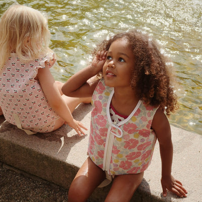Kinder-Schwimmweste “Avery Cherry Pink Motif"