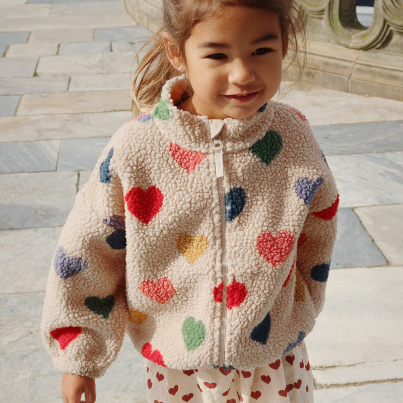 Teddy-Kinderjacke “Jody Bon Coeur Coloré"