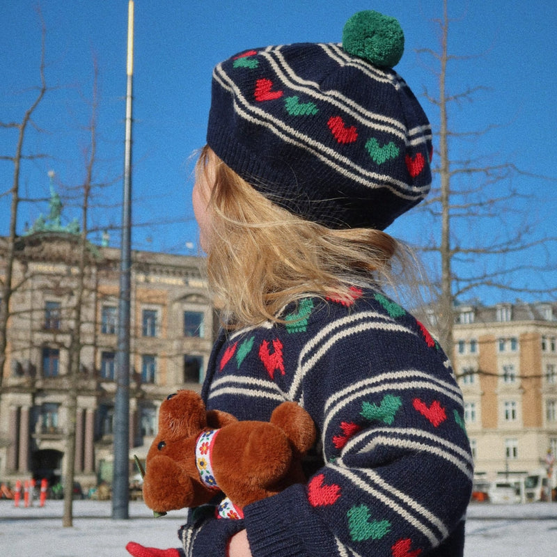 Strick-Cardigan für Mädchen "Belou Heart"