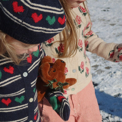 Strick-Cardigan für Mädchen "Belou Heart"