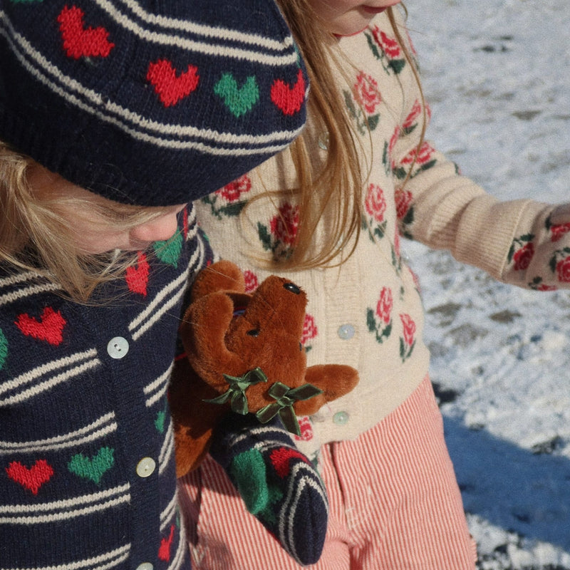 Strick-Cardigan für Mädchen "Belou Heart"