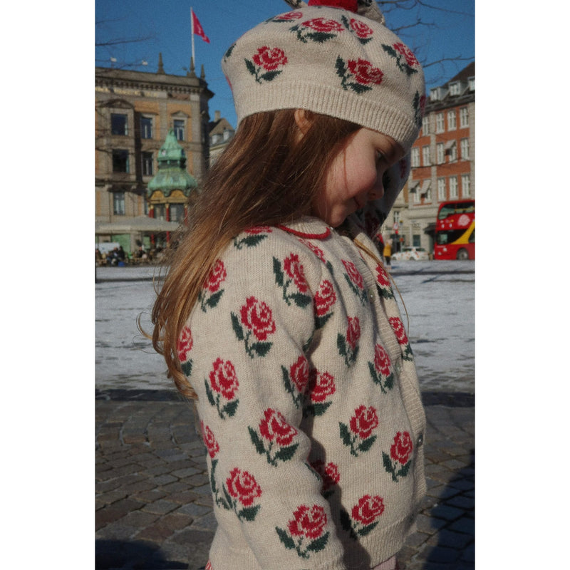 Kinder-Baskenmütze “Belou Rose"