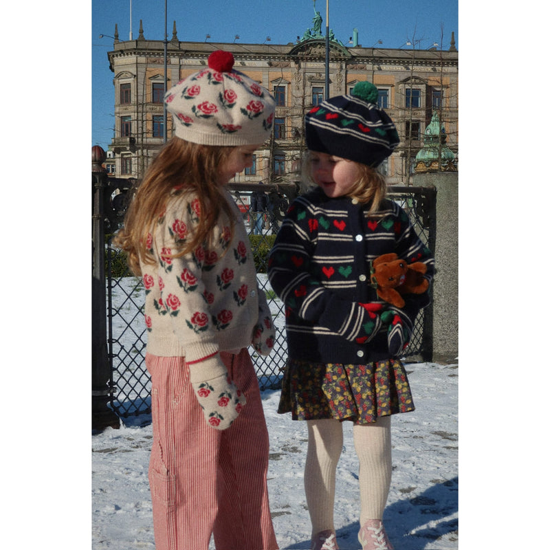 Strick-Cardigan für Mädchen "Belou Heart"