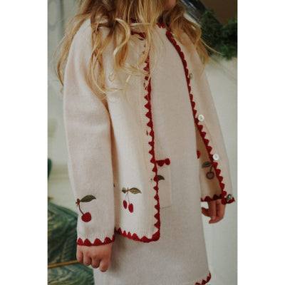 Strick-Cardigan für Mädchen "Collette Off White"