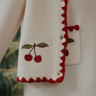 Strick-Cardigan für Mädchen "Collette Off White"