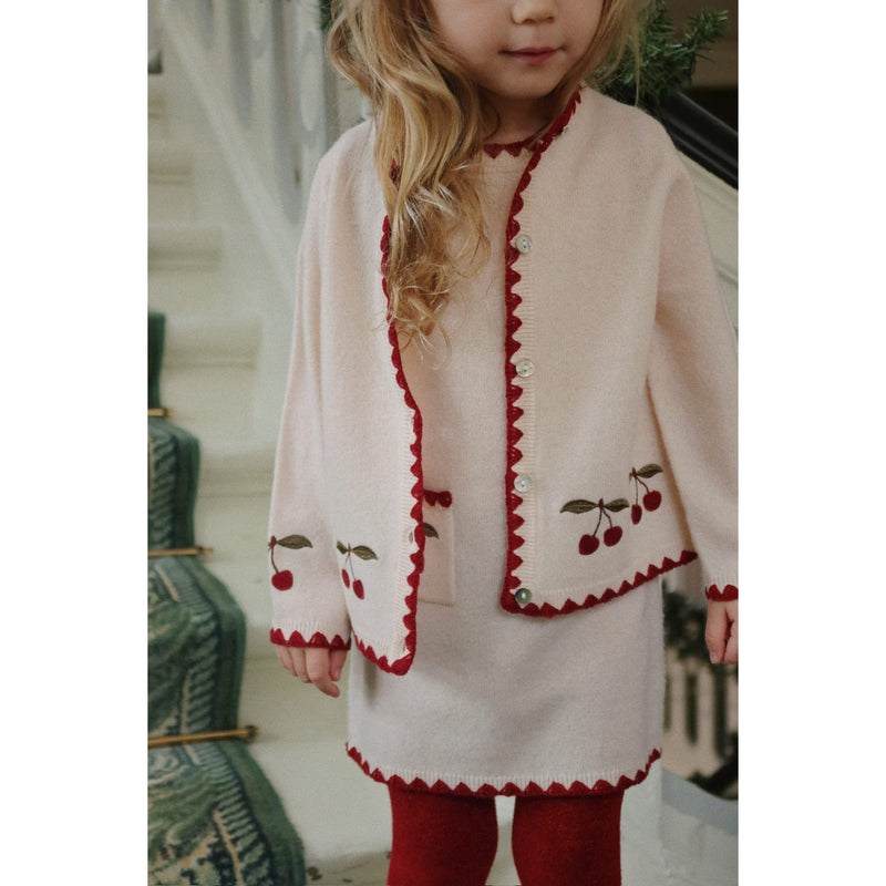 Strick-Cardigan für Mädchen "Collette Off White"