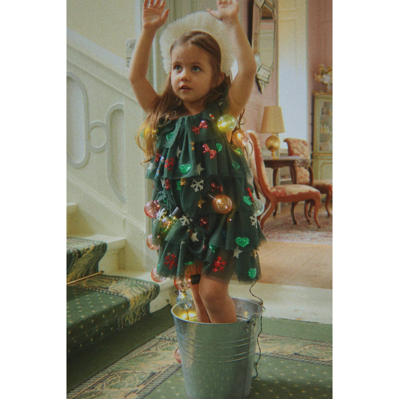 Festliche Tüllkleid "Yvonne Christmas Dress Hunter Green"