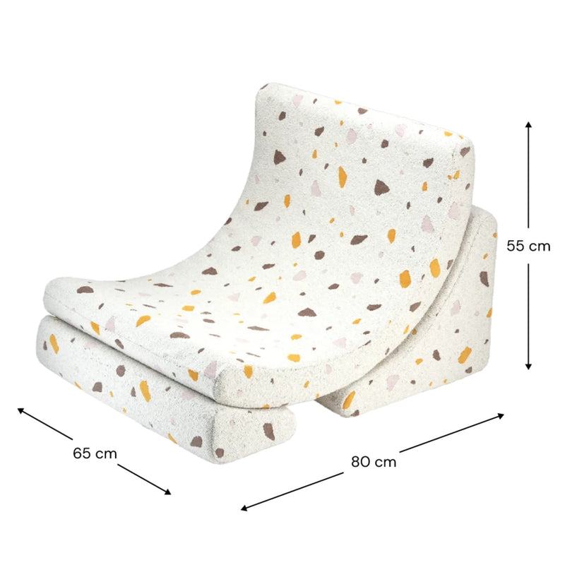 Kindersessel Moon "Terrazzo Marble"