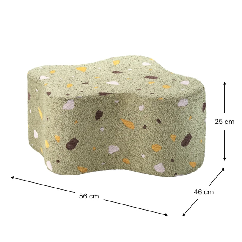 Sitzpuff "Cloud Terrazzo Moss"