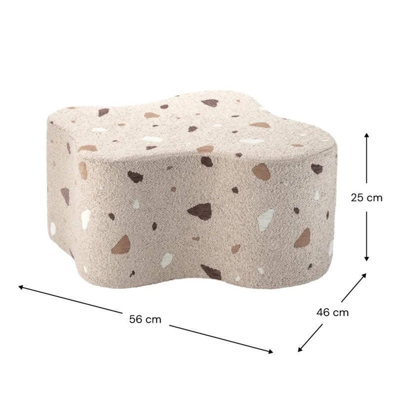 Sitzpuff "Cloud Terrazzo Sand"